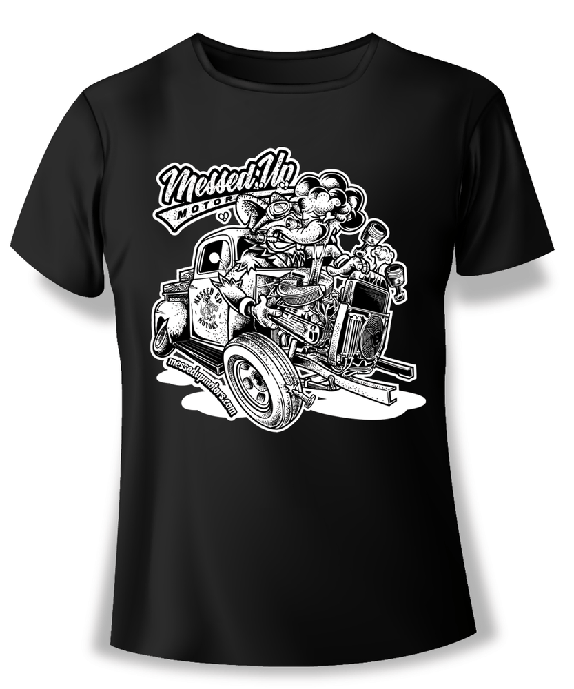 Ford F1 Blowup Shirt (White) - Messed Up Motors