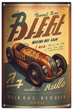 Retro Metal Sign - Retro Poster Belle Can
