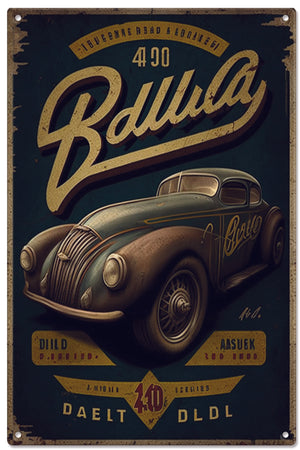 
            
                Load image into Gallery viewer, Retro Metal Sign - Retro Poster Green Jag
            
        
